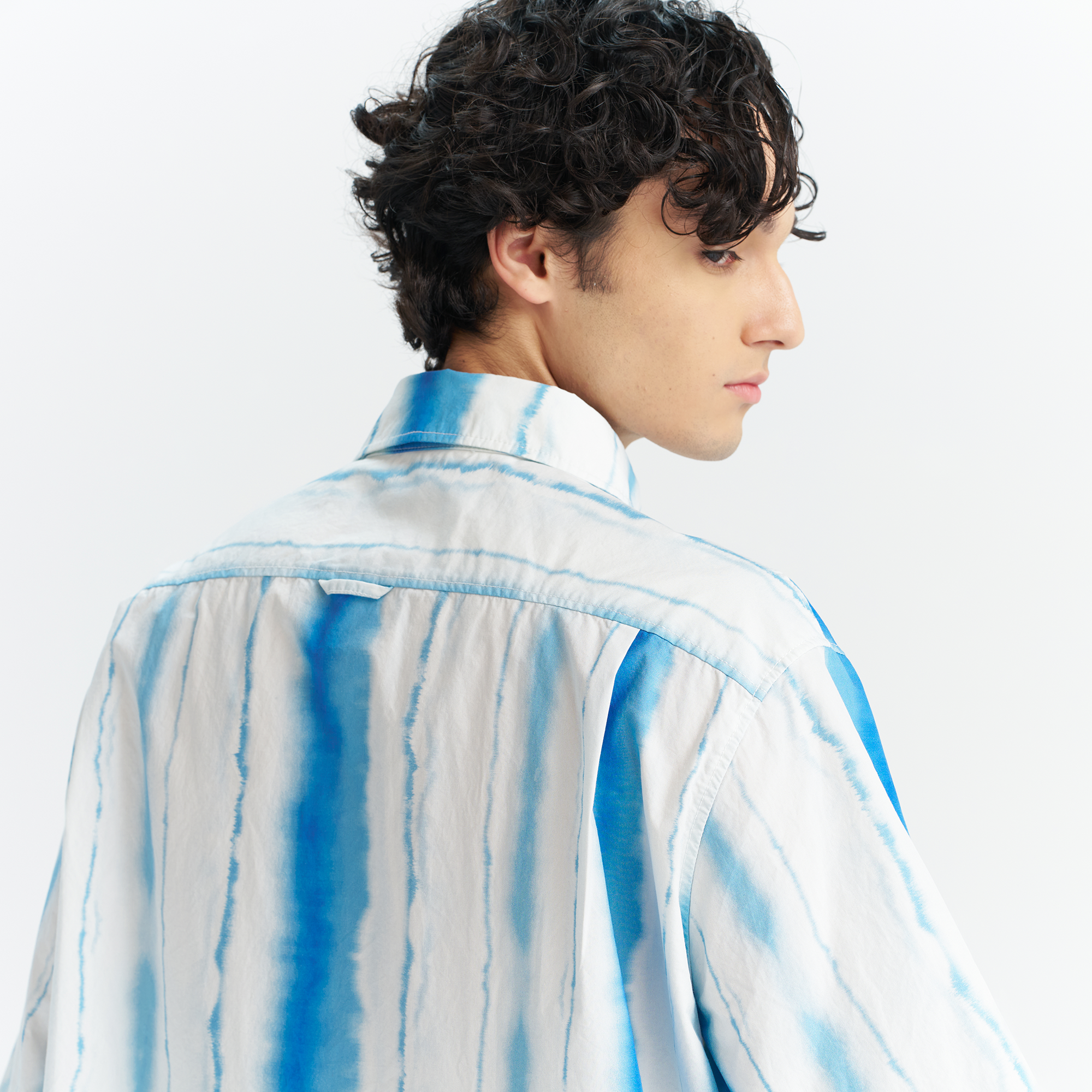 Levi's® Men's Short Sleeve Blue Stripe Shirt - Image 6