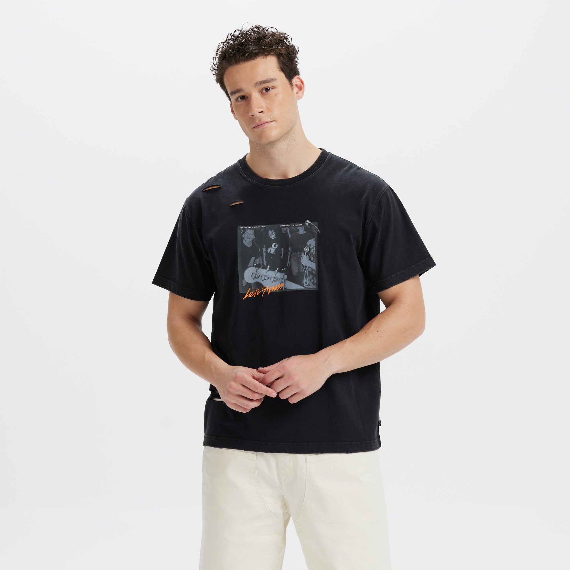 Levi's® Men's ROCK&ROLL Short Sleeve Graphic T-Shirt - Image 2
