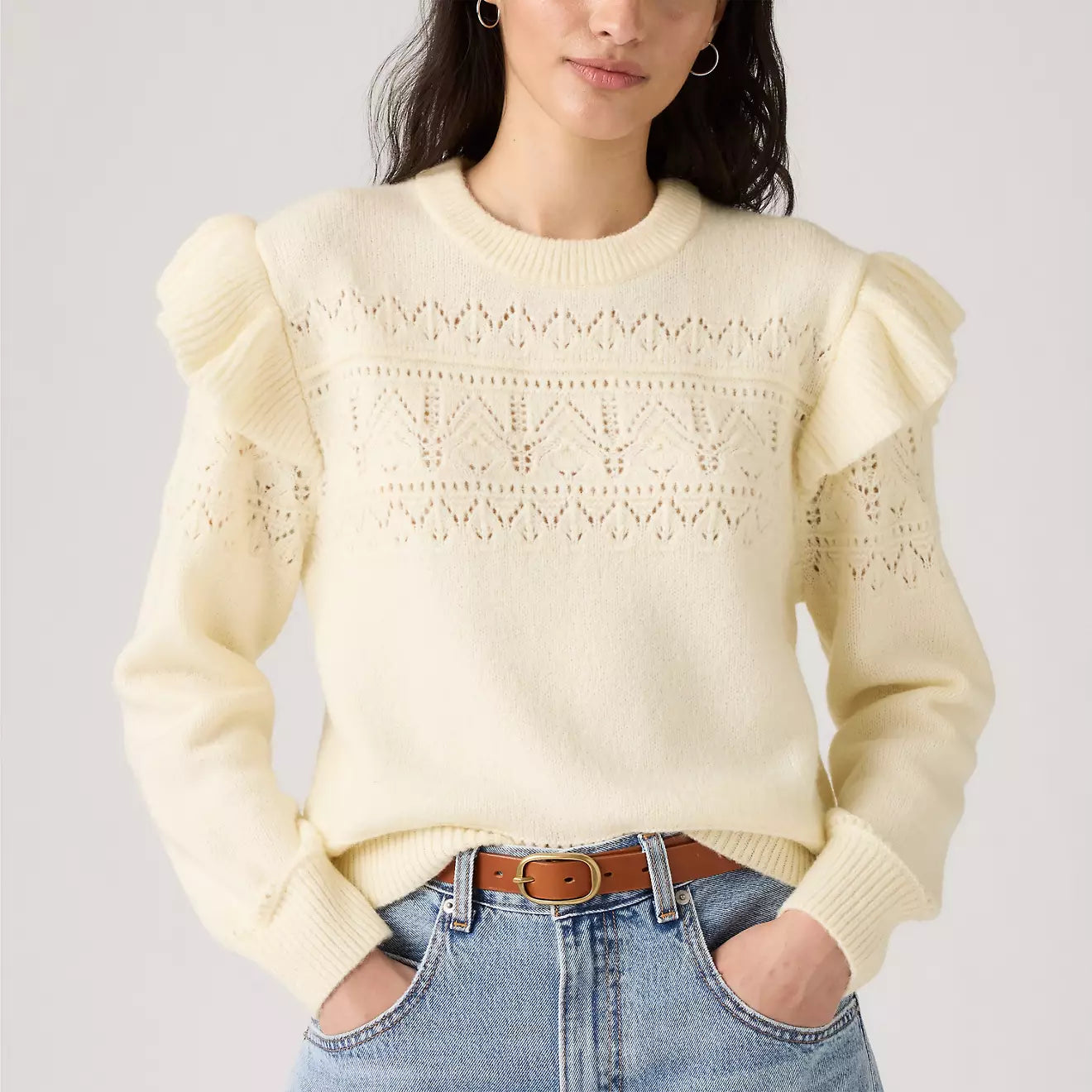 Levi's? Women's Shane Flutter Sleeve Sweater - Image 2