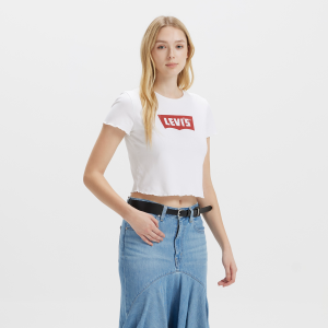 Levi's? Women's Cropped Logo Short Sleeve