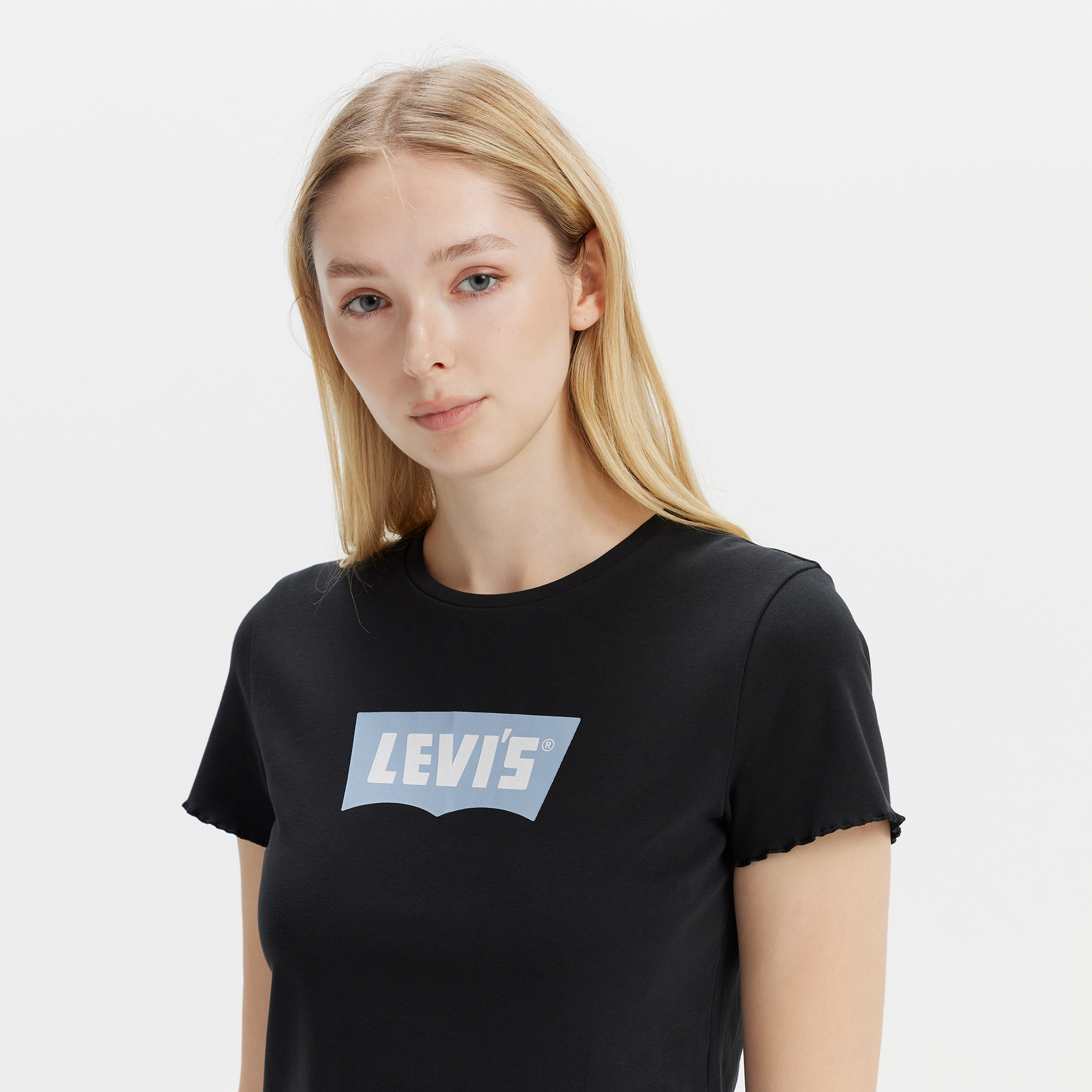 Levi's® Women's Cropped Logo Short Sleeve - Image 2