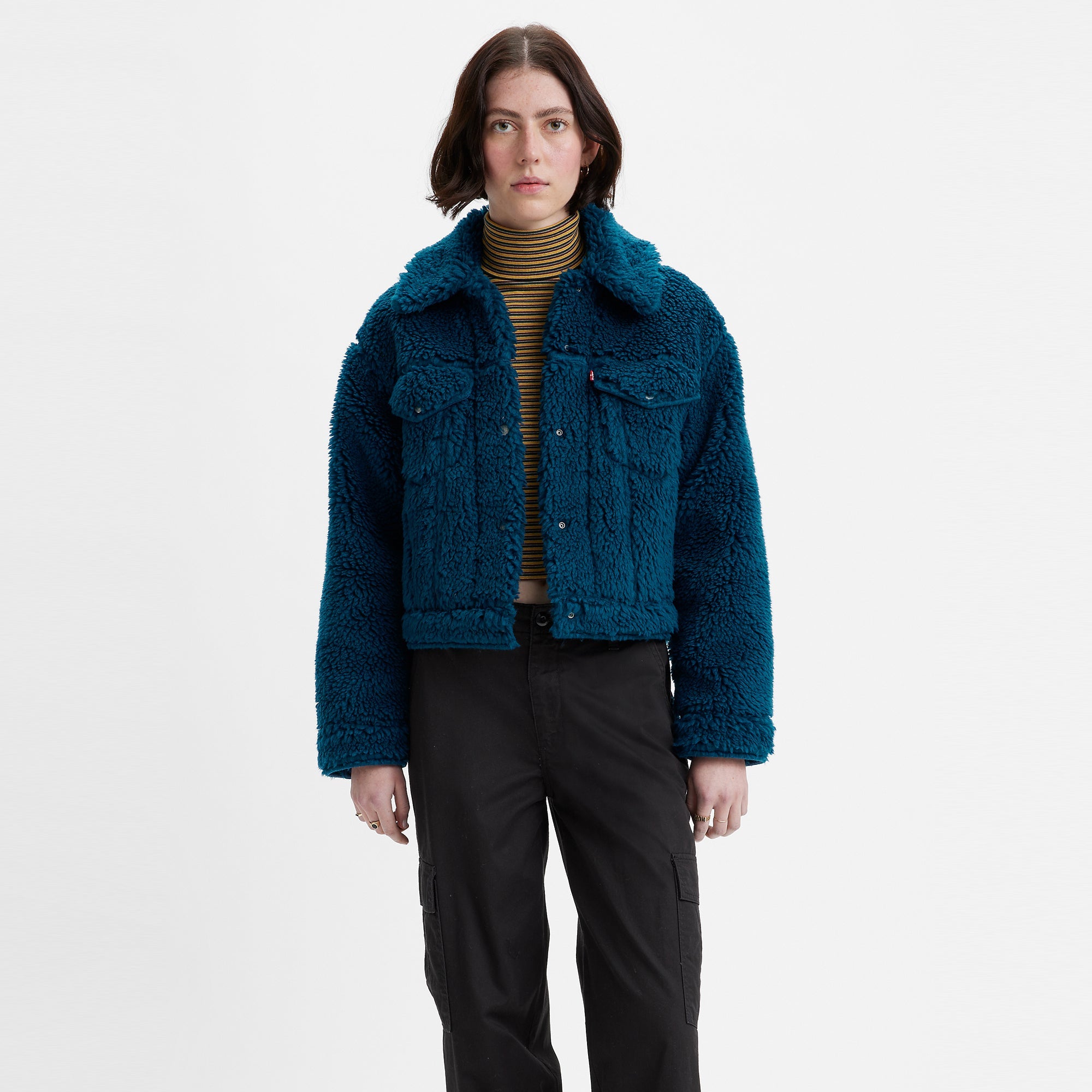 Levi's® Women's Baby Bubble Sherpa Trucker Jacket - Image 3