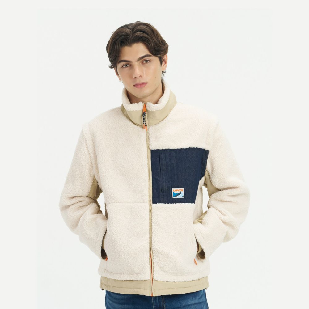 Levi's? Men's lambswool Warm jacket with removable sleeves - Image 2