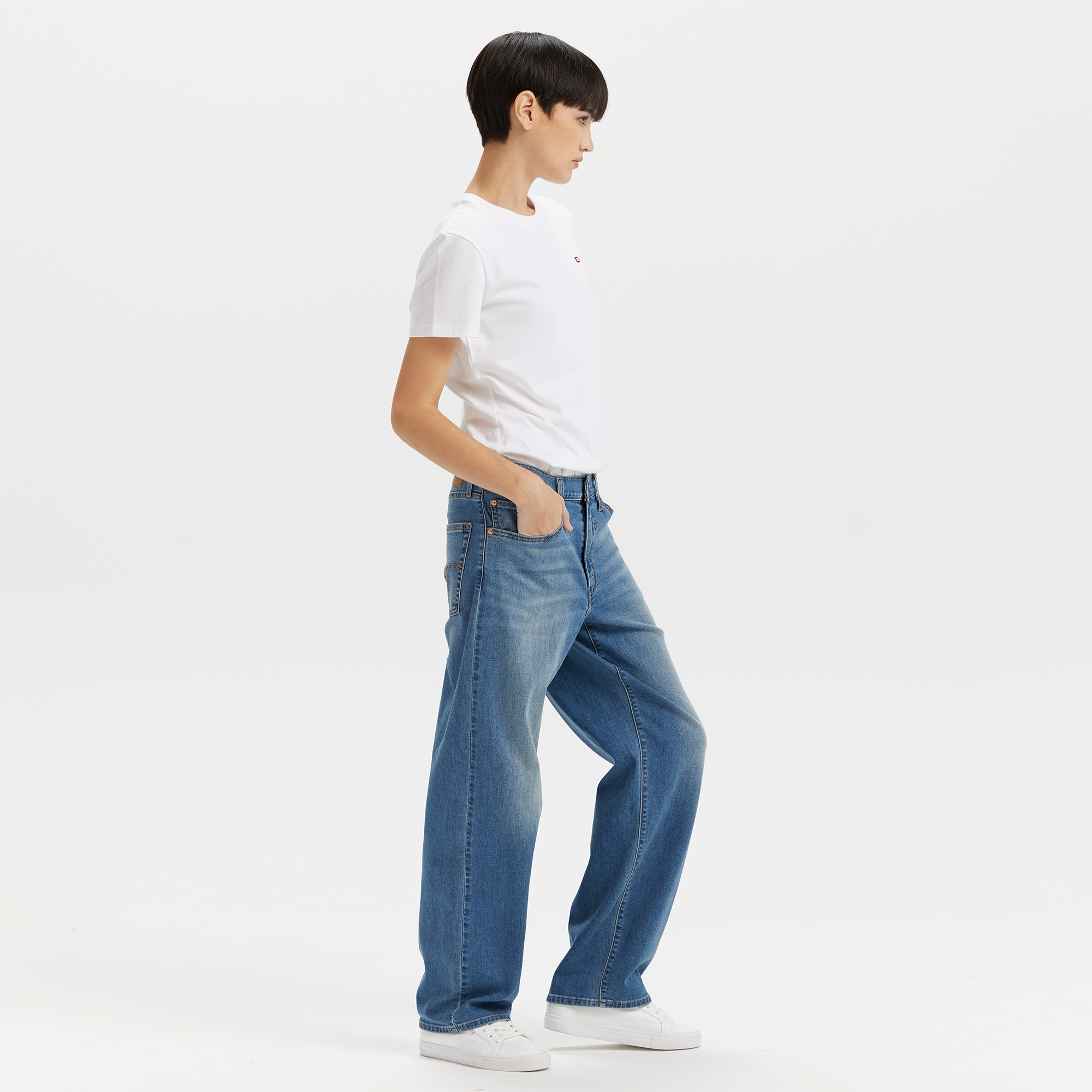 Levi's® Women's Baggy Dad Mid-Rise Straight Jeans - Image 6