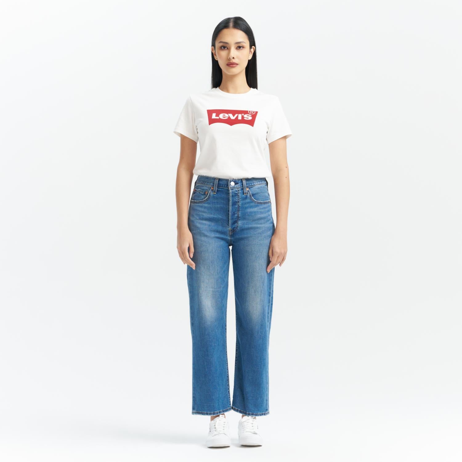 Levi's® Women's PerformanceCool Ribcage Straight Ankle Jeans - Image 2