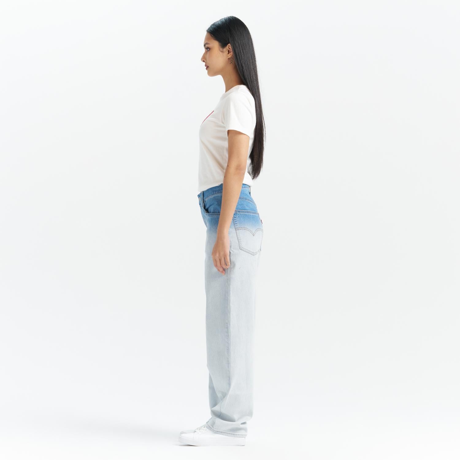 Levi's® Women's Performance Cool Mid-Rise Baggy Dad Relaxed Straight Jeans - Image 4