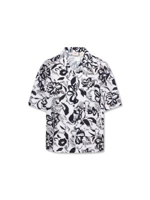 Levi's? Women's ss Aop Blouse Ac160 Dark Black Rinse