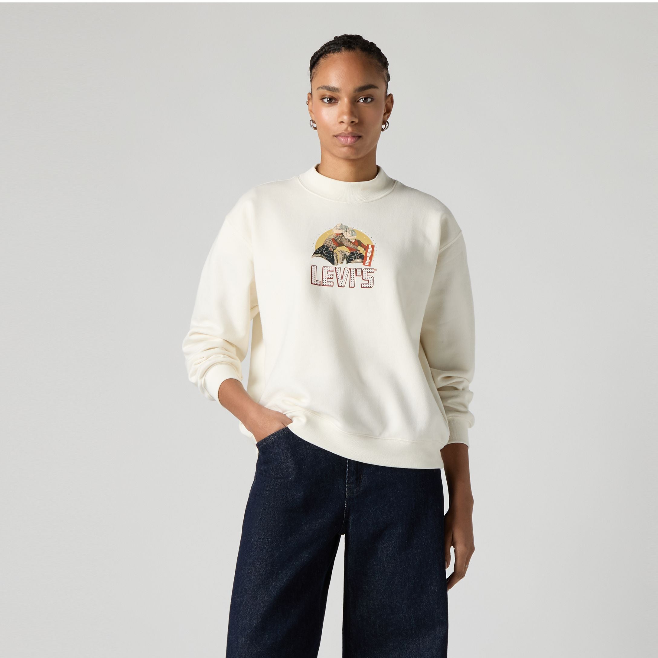 Levi's? Women's Graphic Collins Mockneck Sweatshirt