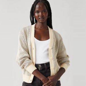 Levi's? SNOWFLAKE CARDIGAN BUTTER CREAM STRIPES