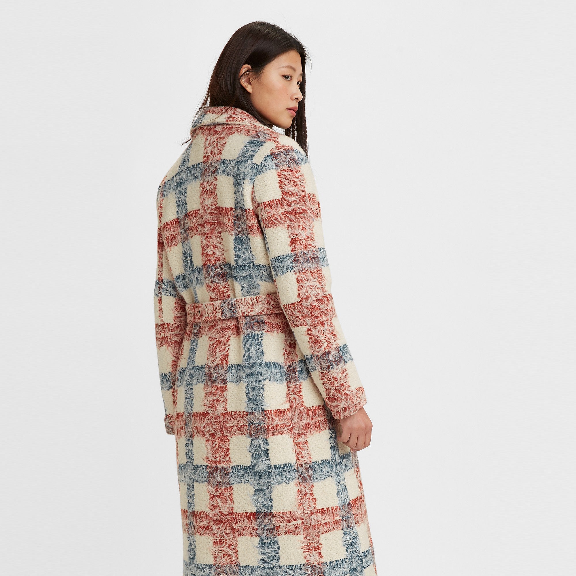 Levi's? Made & Crafted? Women's Brush Plaid Overcoat - Image 2