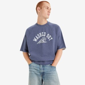 Levi's? Men's Cut-Off Raglan Crewneck Sweatshirt