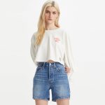 Levi's® Women's Graphic Cropped Football T-Shirt