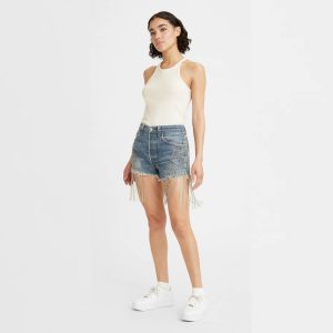 Levi's® X Naomi Osaka Crystal Fringe Shorts