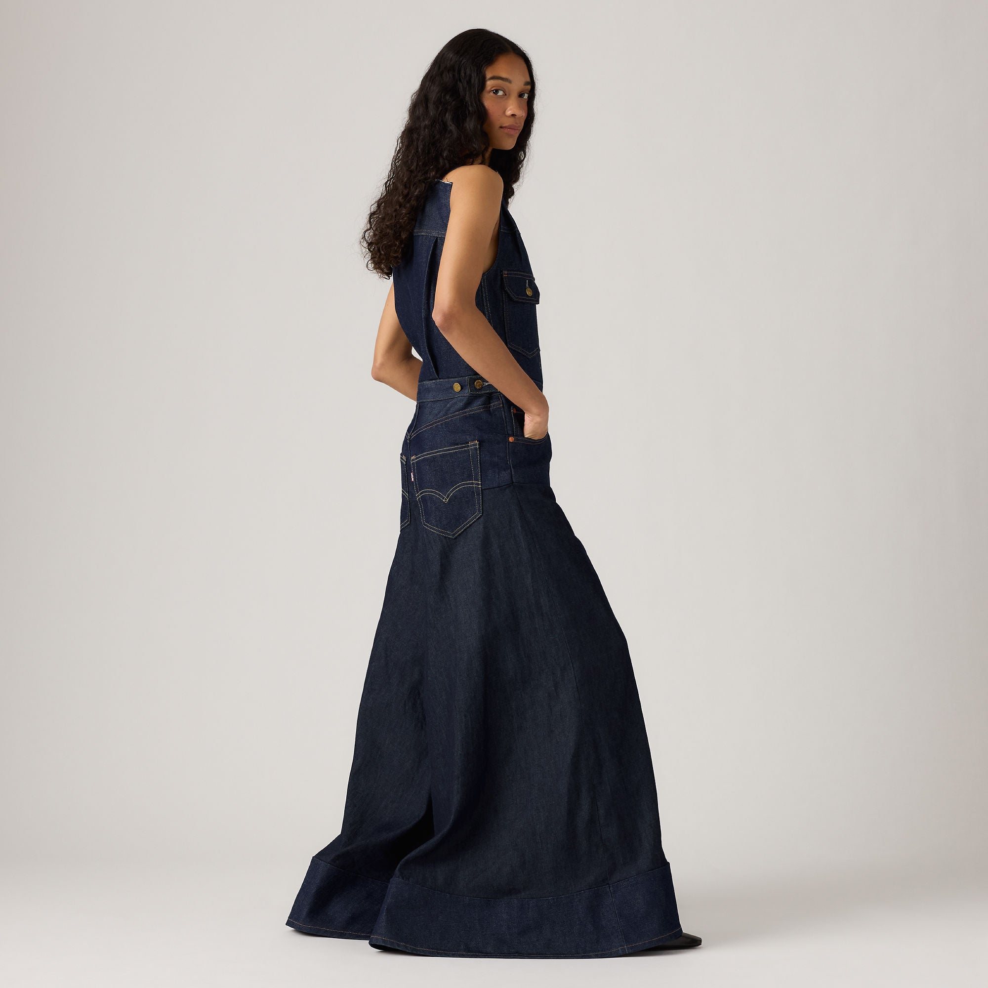 Levi's? x sacai women's denim jumpsuit - Image 3